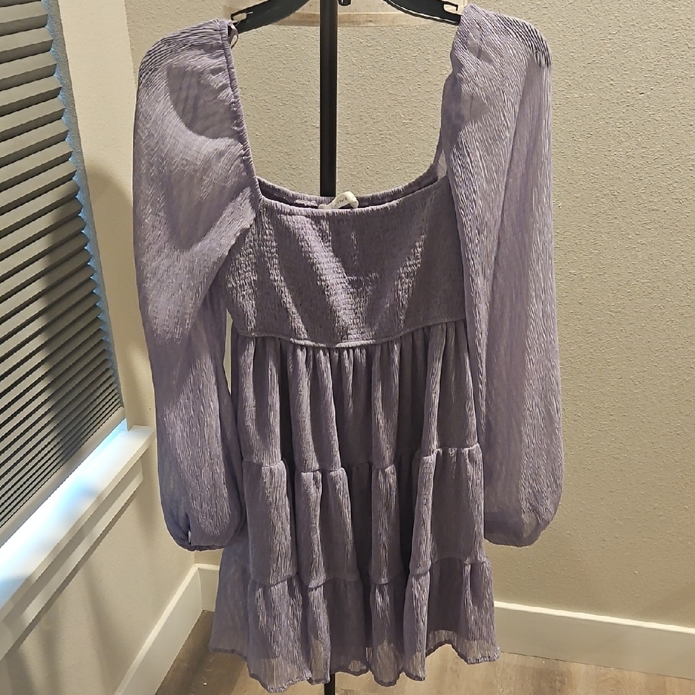 Altar'd State Smocked Lavender Top